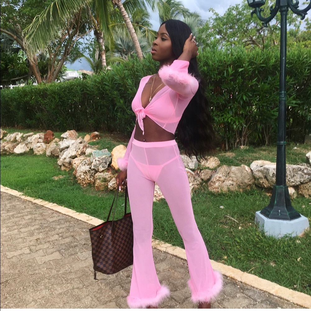 Mesh Fur Pants 💕